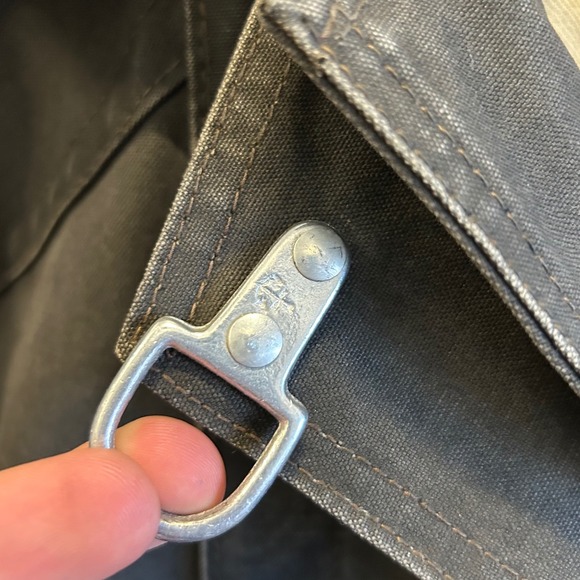 50's Vintage Janesville Fireman Coat Hornbuckle Jacket Black Fire Coat - Picture 7 of 16